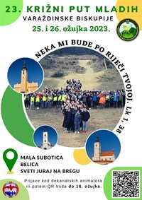 NAJAVLJUJEMO! 23. Križni put mladih Varaždinske biskupije